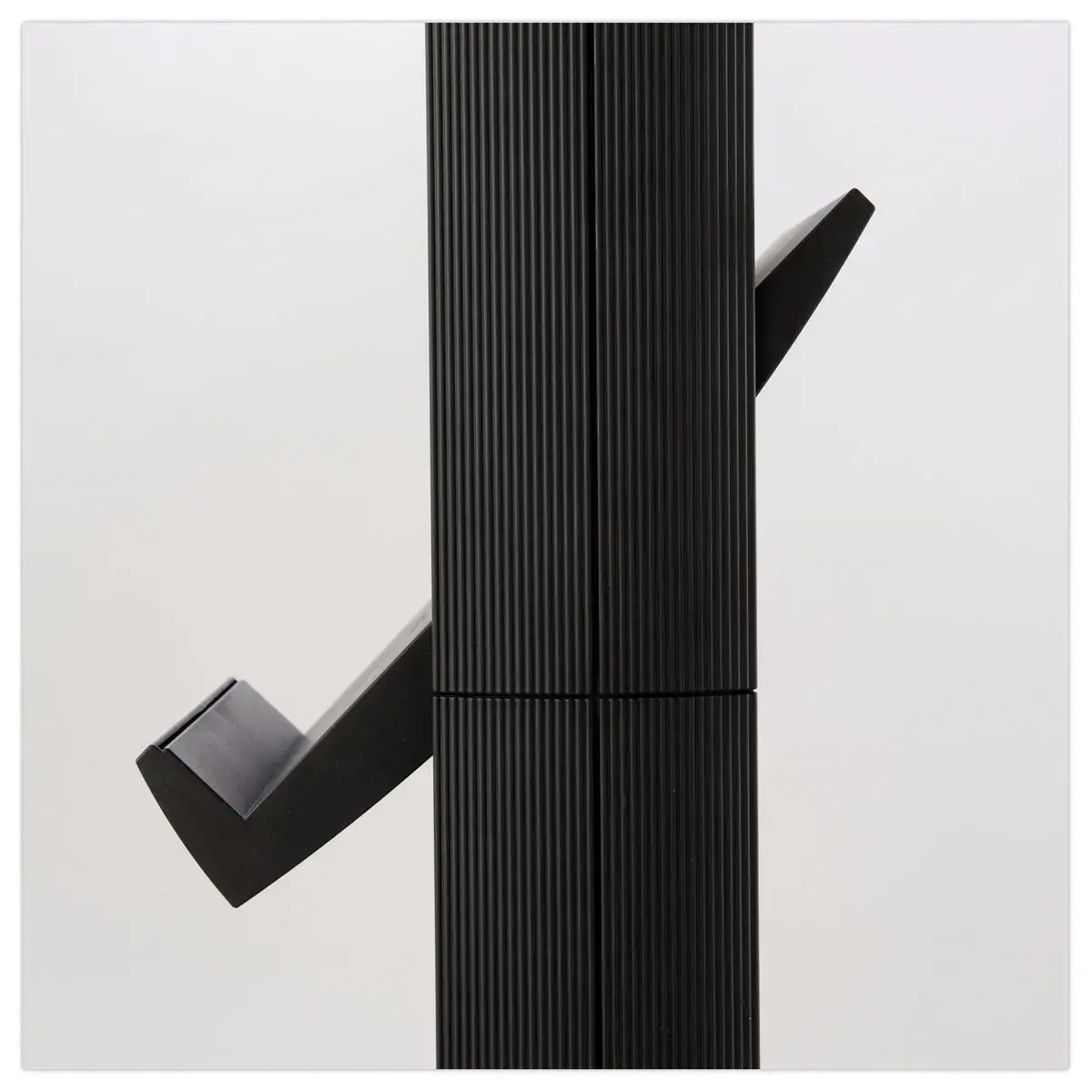 Mobiele display - zwart - met 5 schappen - voor 15 A4 documenten