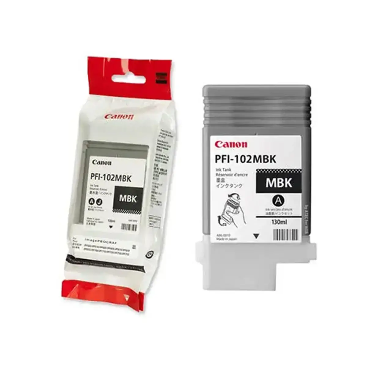 Inkjetcartridge CANON PFI102MBK - Zwart