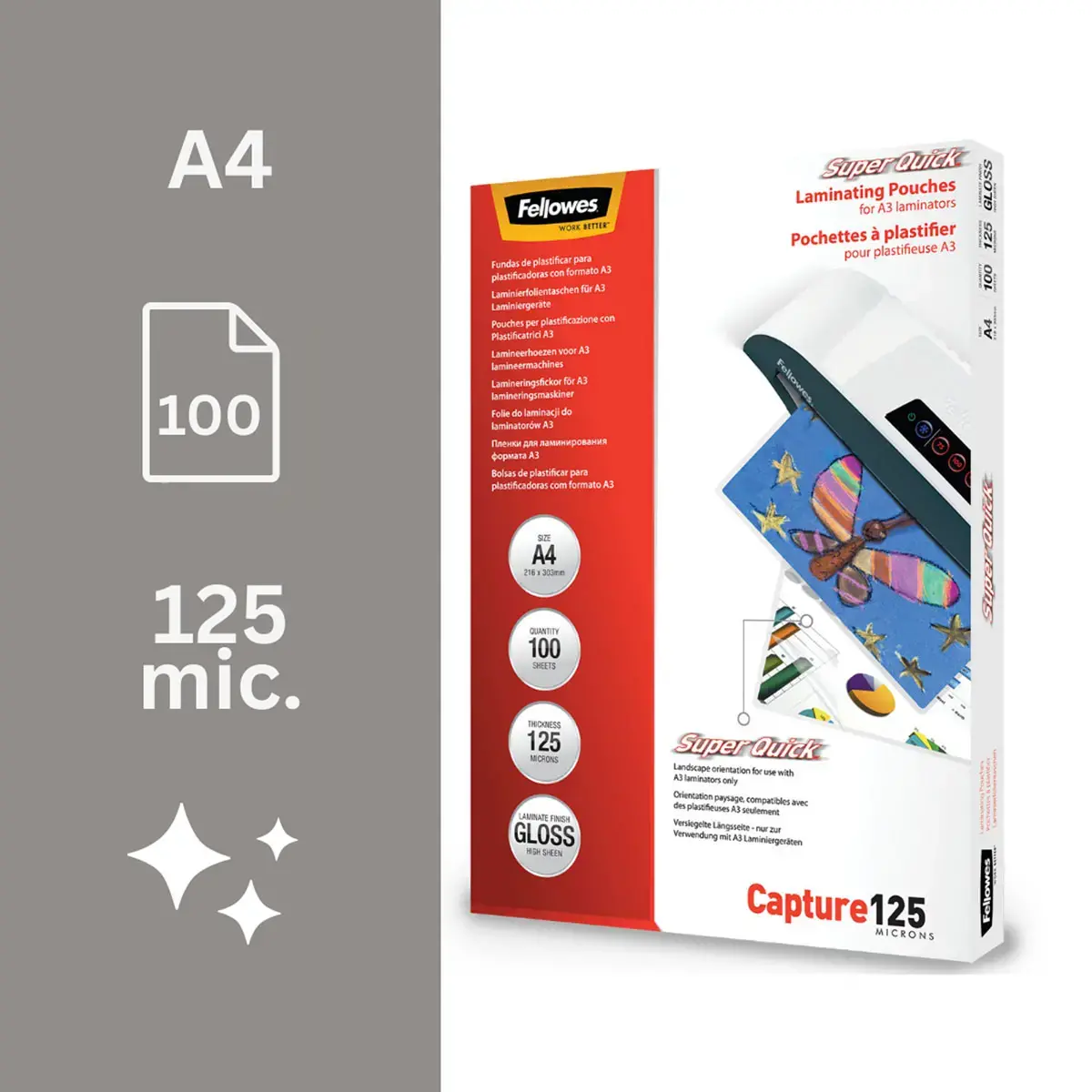 100 Lamineerhoezen Superquick - A4 - Fellowes