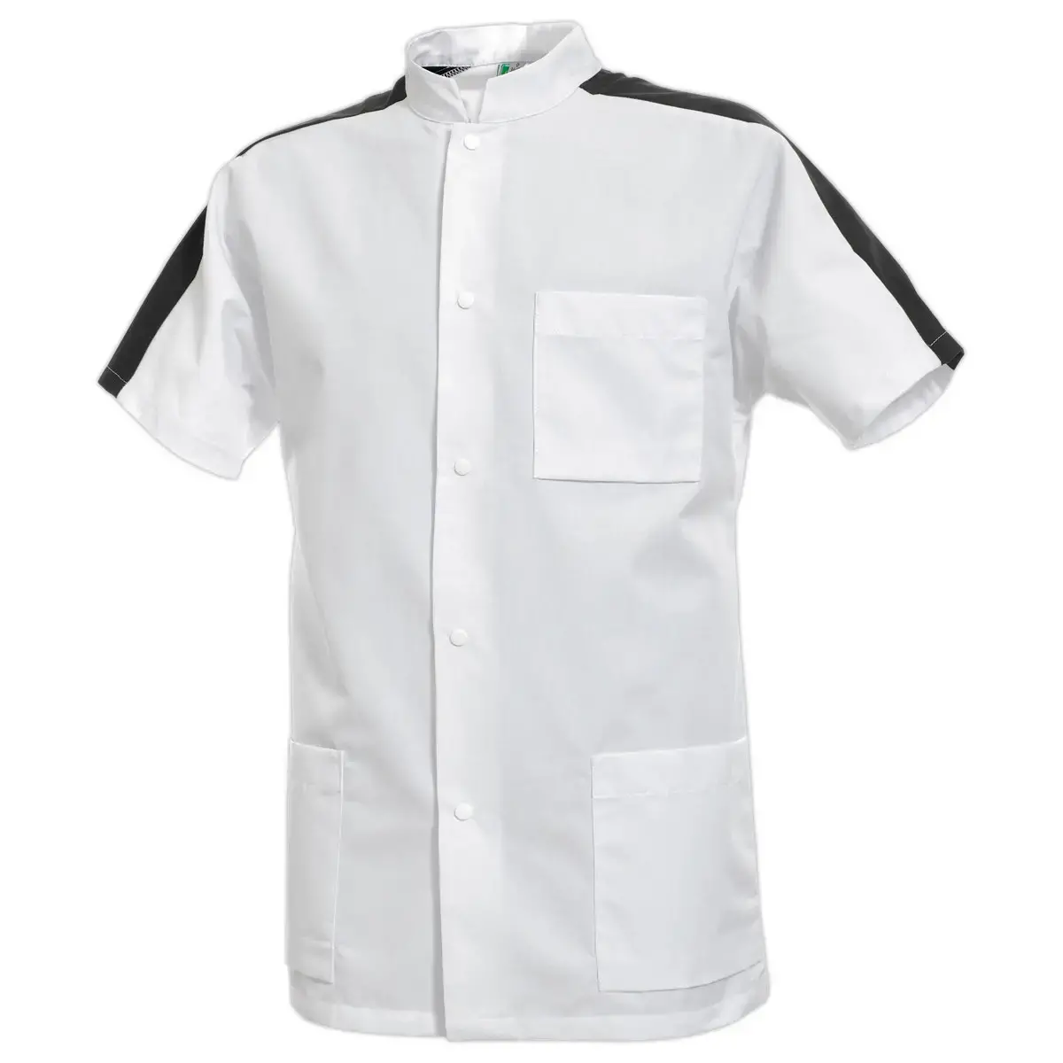 HEREN TUNIEK STEEVE KORTE MOUWEN – WIT KOOLSTOF – MAAT 1