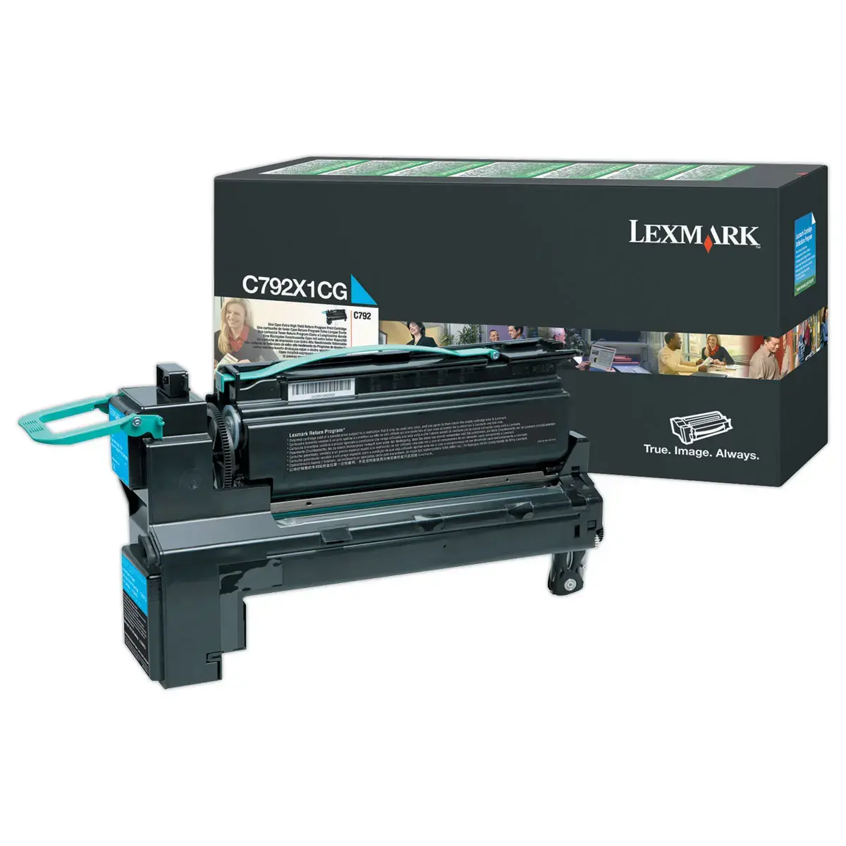 Toner LEXMARK cyaan C792X1CG