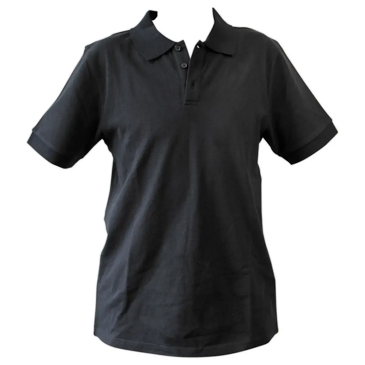 Zwarte polo korte mouwen heren maat 2XL 