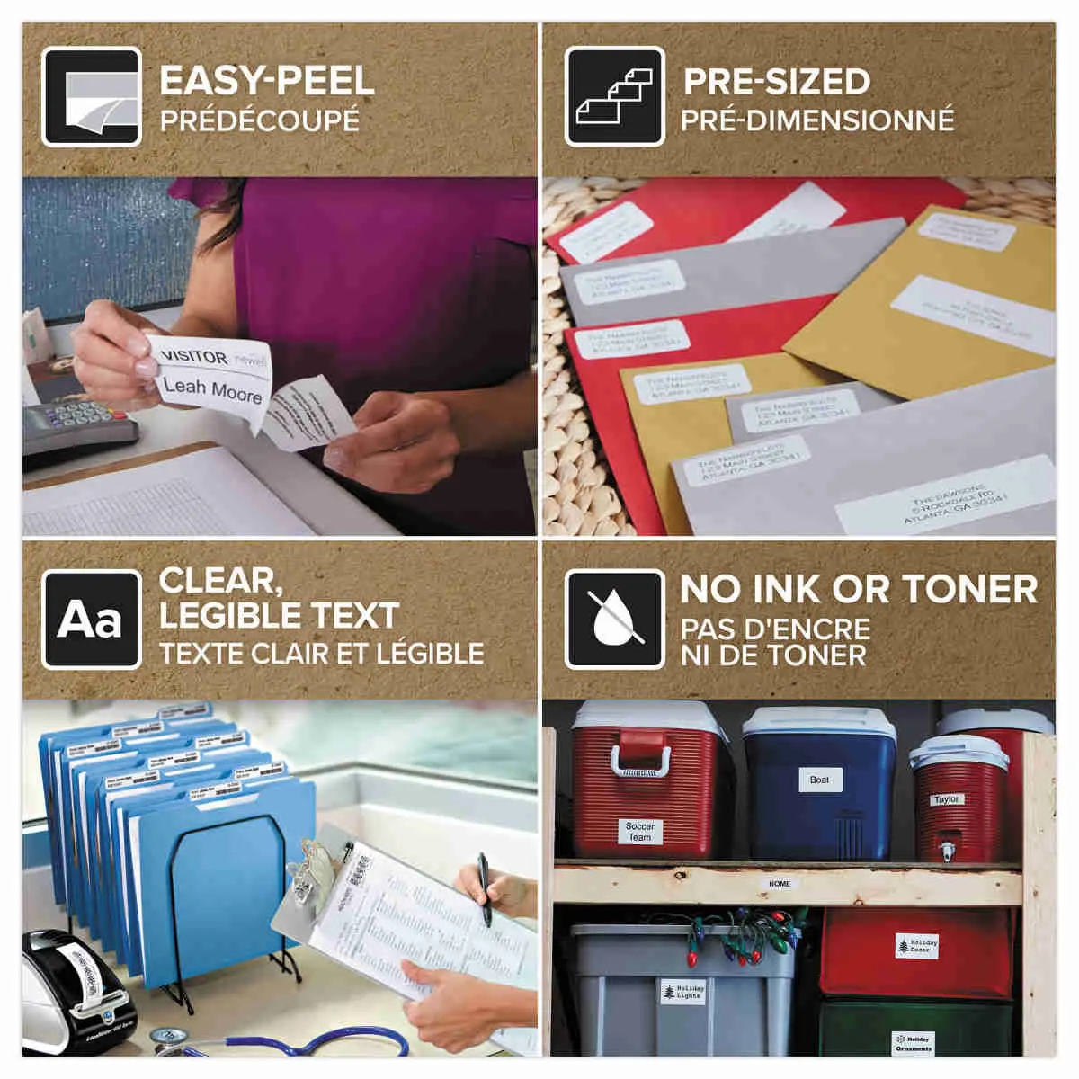 Rol van 500 witte adresetiketten LabelWriter - 25 x 54 mm - DYMO