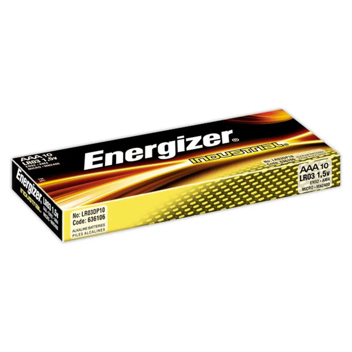 10 Alkalibatterijen LR3 (AAA) ENERGIZER Industrial