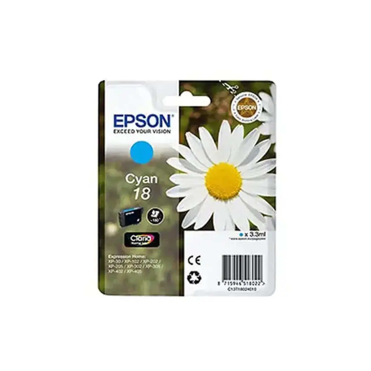 Inkjetcartridge EPSON T180 Cyaan 