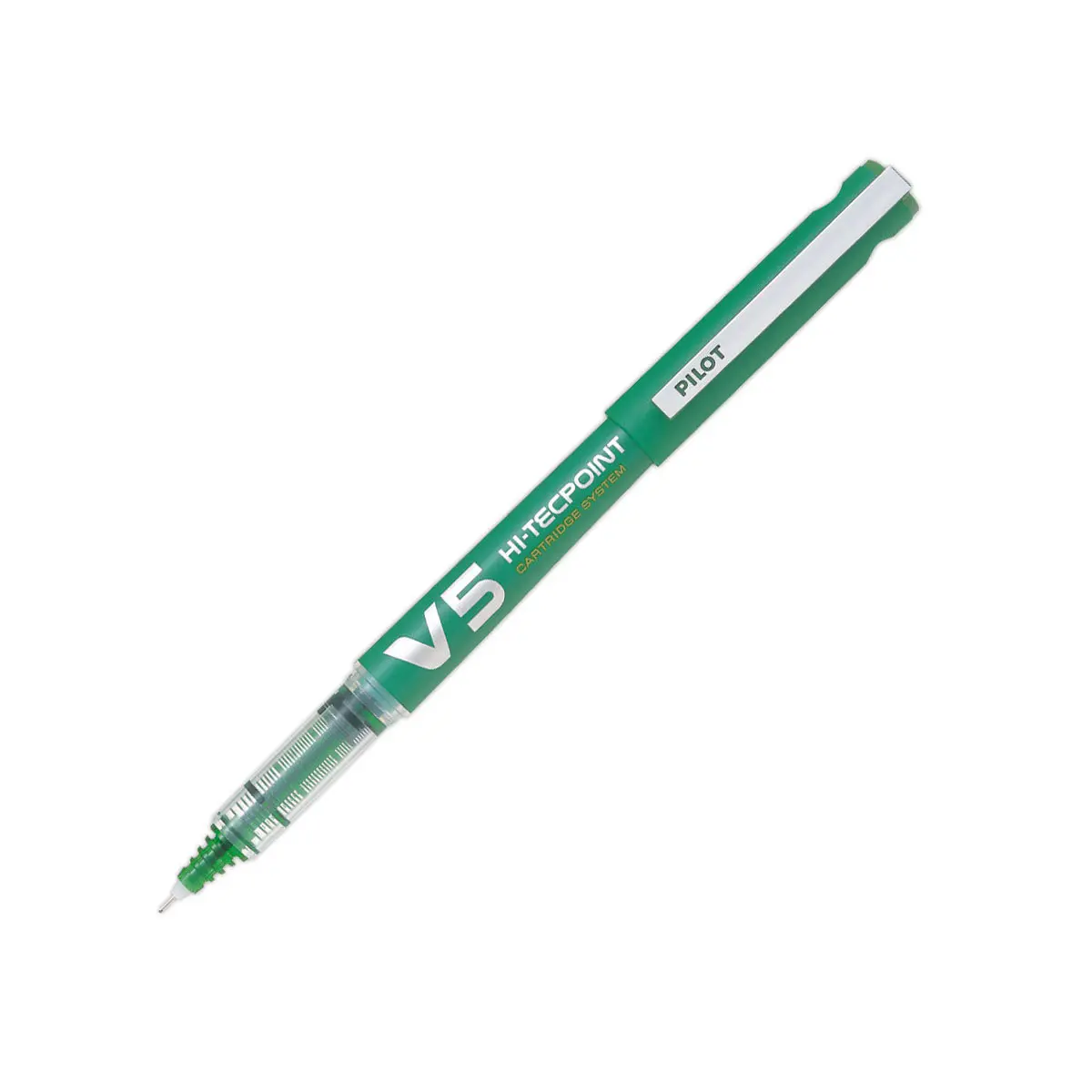 Rollerpen met herlaadbare, naaldpunt  - Groen - V5 PILOT 