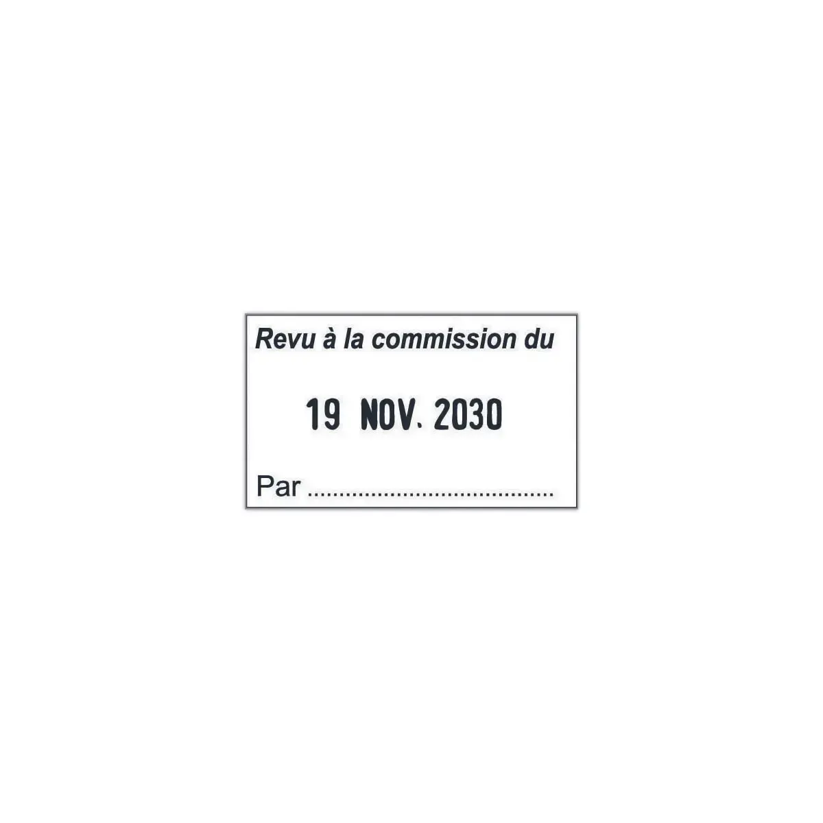 Aanpasbare Métal Line datumstempel - 2 regels - TRODAT