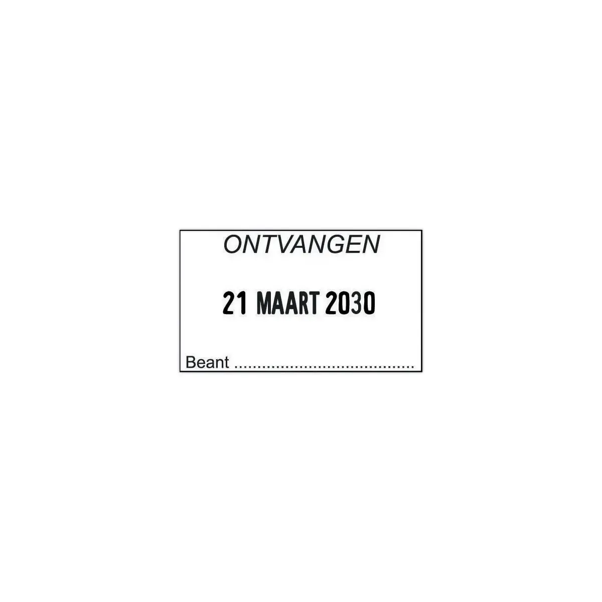 Aanpasbare Métal Line datumstempel - 2 regels - TRODAT