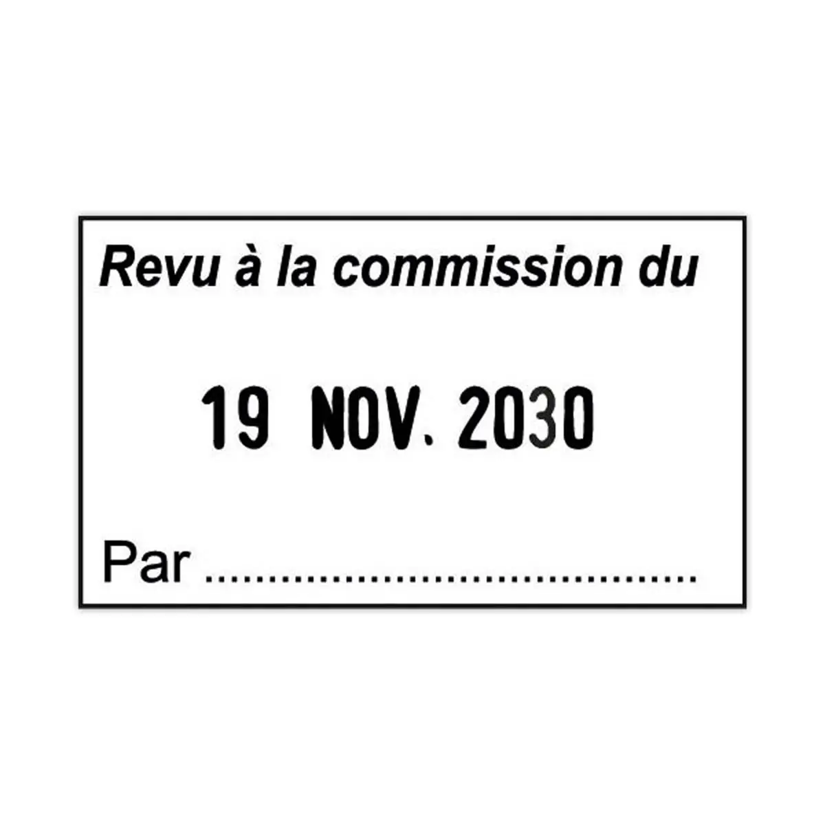 Aanpasbare Métal Line datumstempel - 2 regels - TRODAT