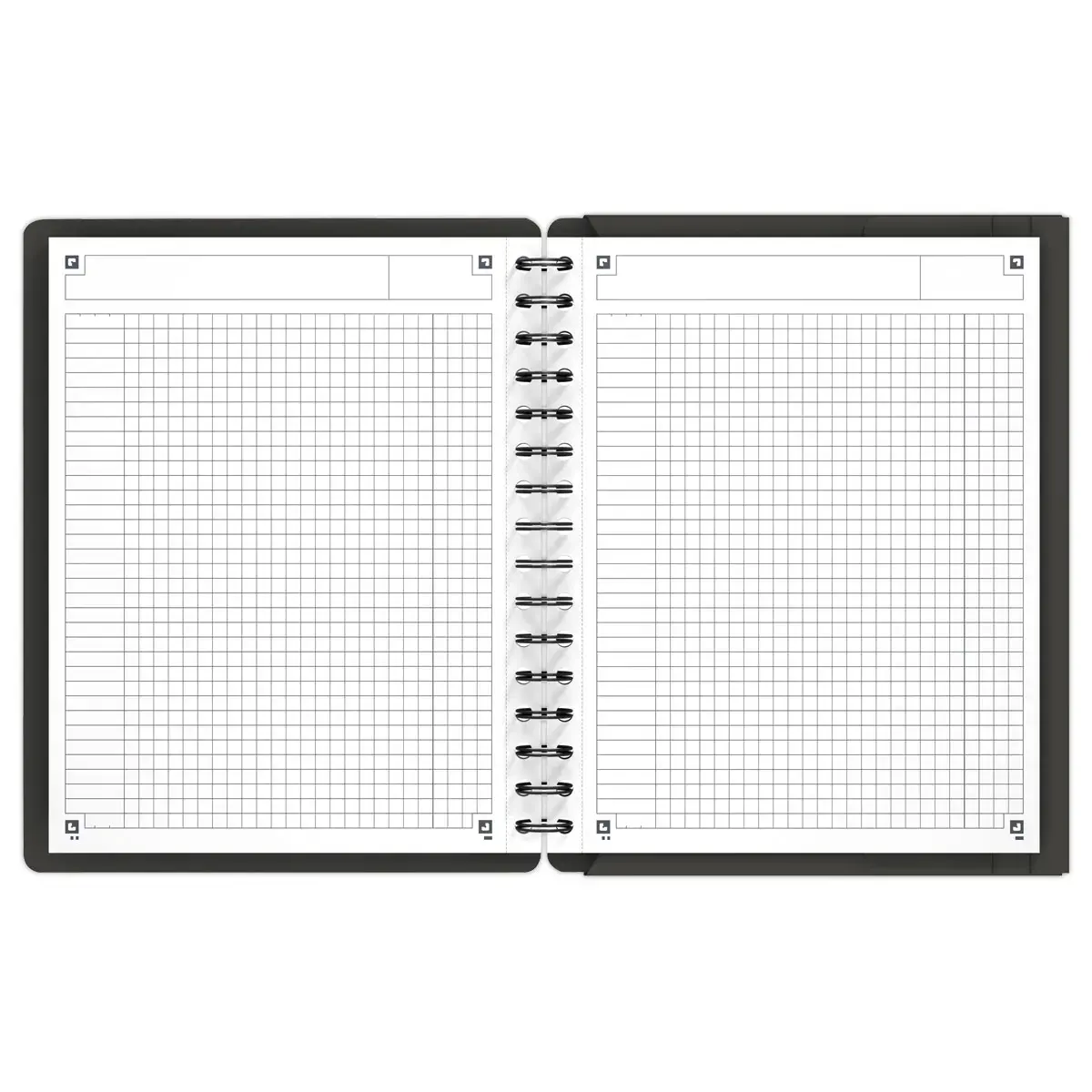 Spiraalschrift A5+ Meetingbook 160p met map - 5x5 - 160 p 