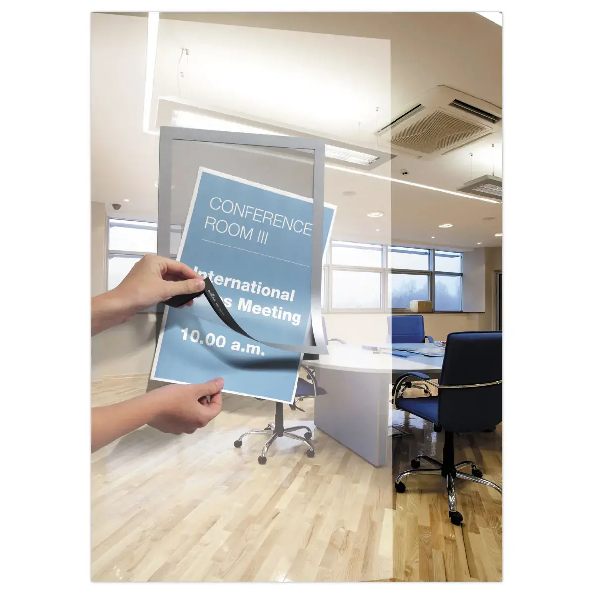 2 Uithanghoezen A4 DURAFRAME omlijsting aluminium