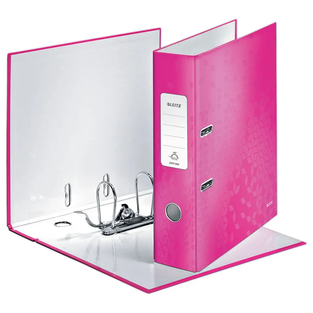 Ordner met hefboom WOW 180&deg; - Roze - LEITZ 