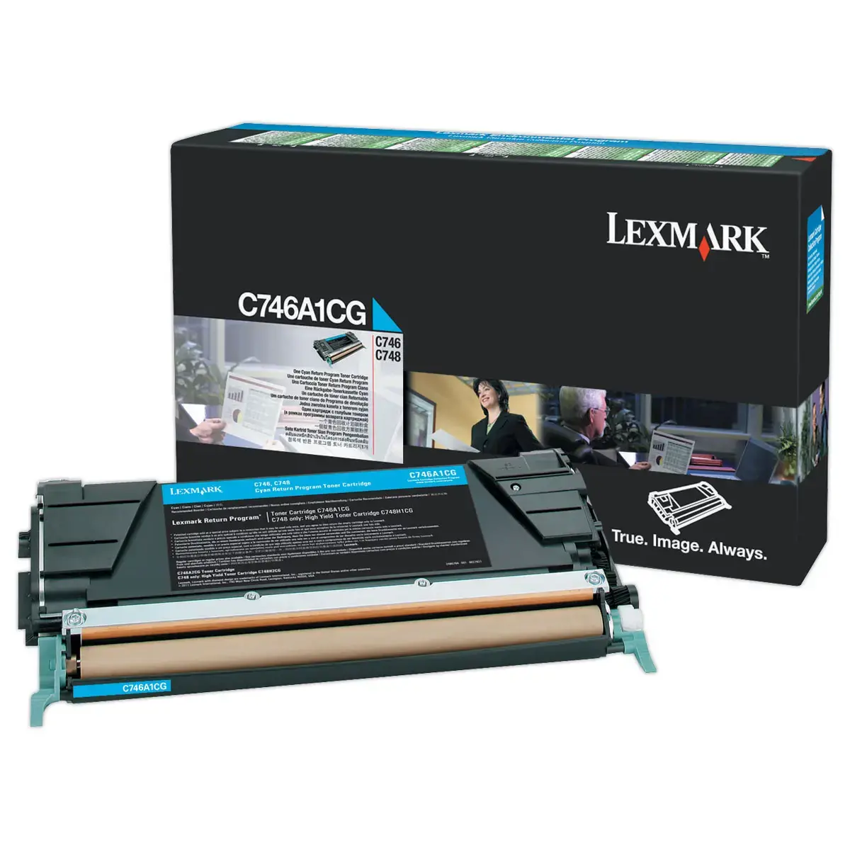 Toner LEXMARK cyaan C746ACG