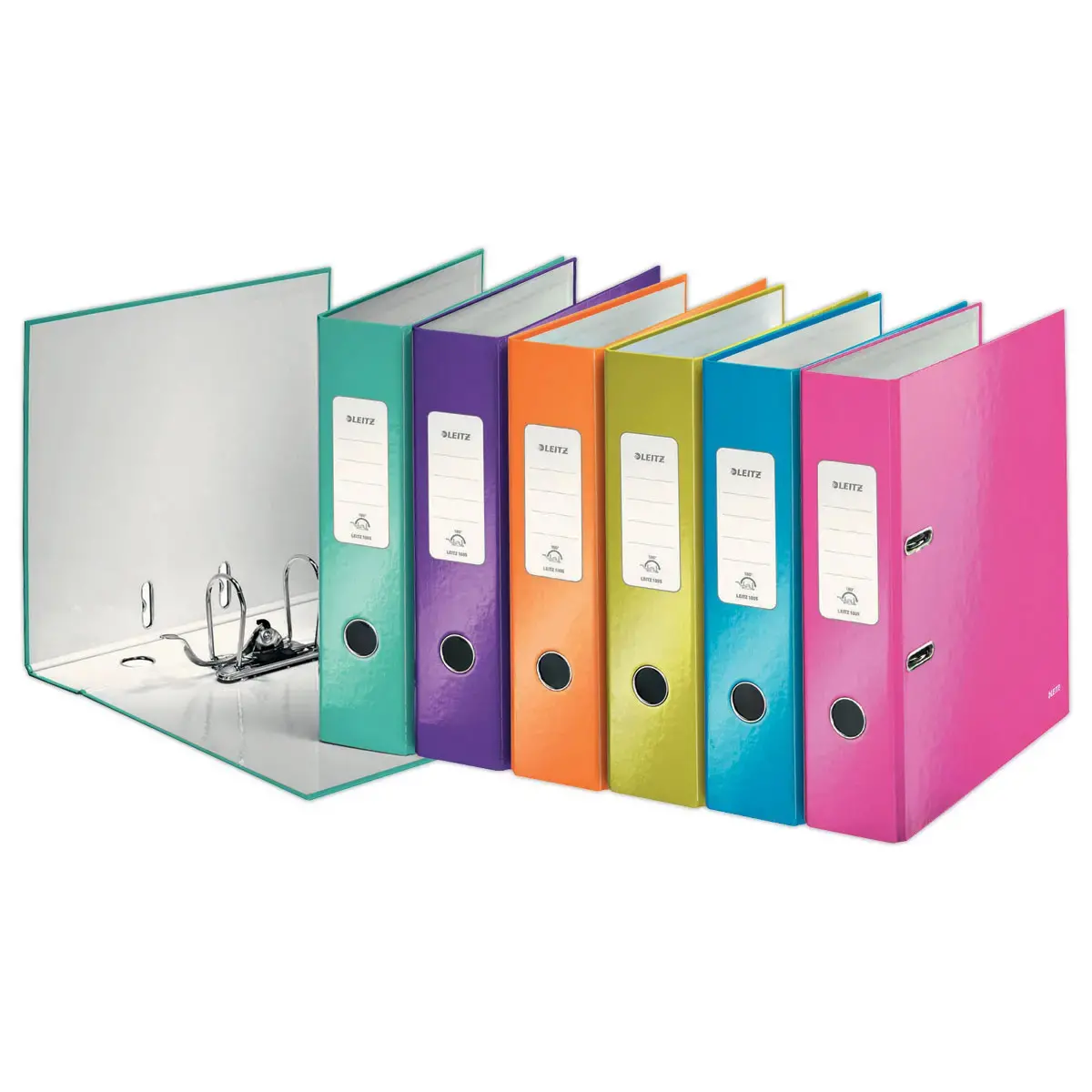 10 Ordner met hefboom WOW 180° - Assorti - LEITZ