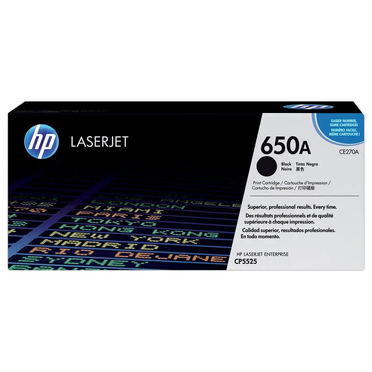 HP 650A CE270A zwarte toner