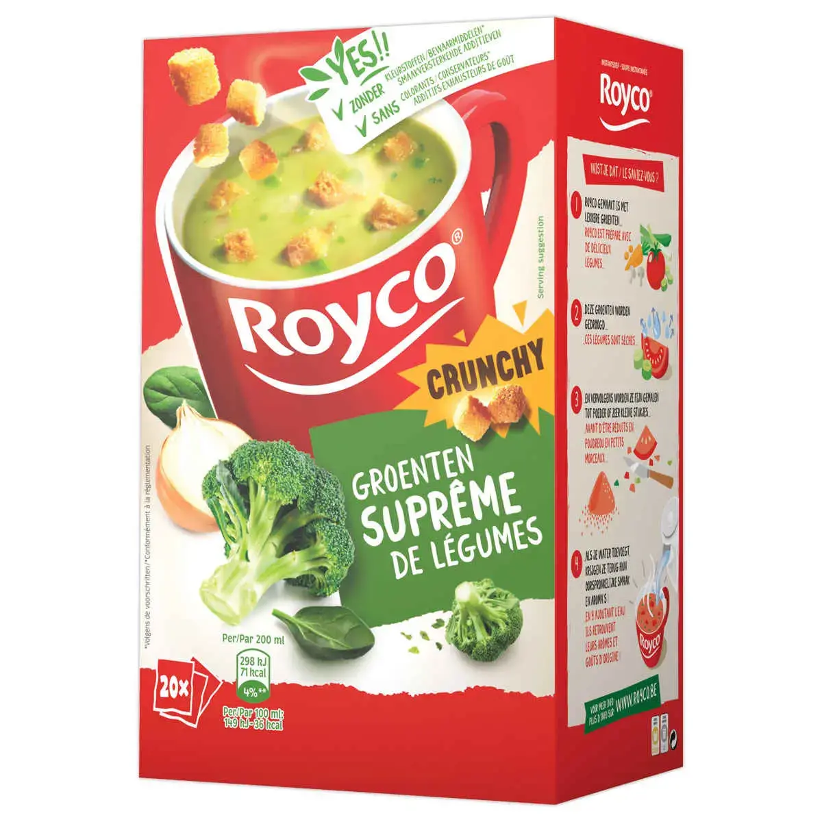 20 SOUPE Suprême van groenten + croutons ROYCO
