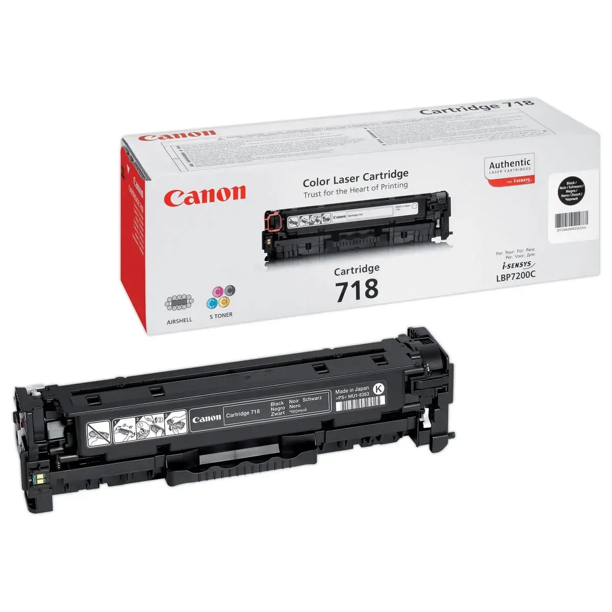 Toner CANON 718 zwart