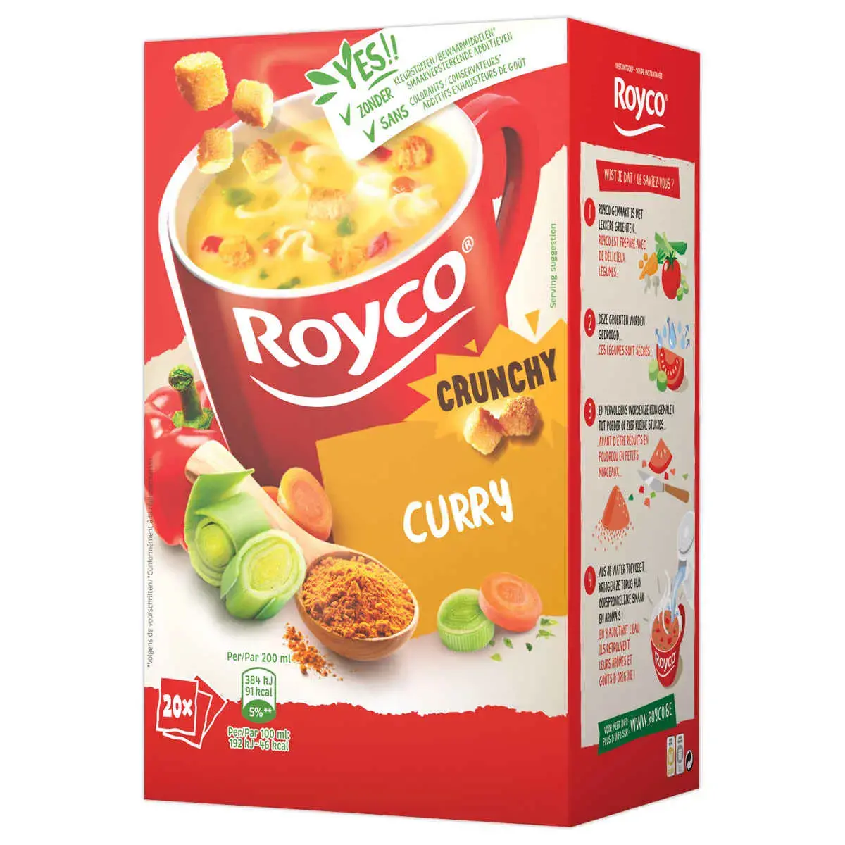 20 Soepzakken ROYCO CURRY + CROUTON