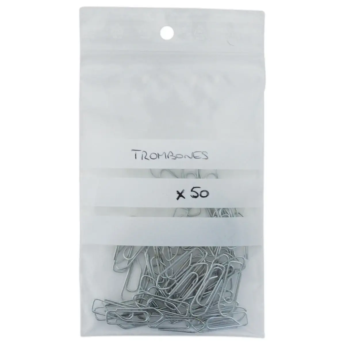 1000 Plastic transp. zakjes 80x120mm met witte beschrijfbare stroken