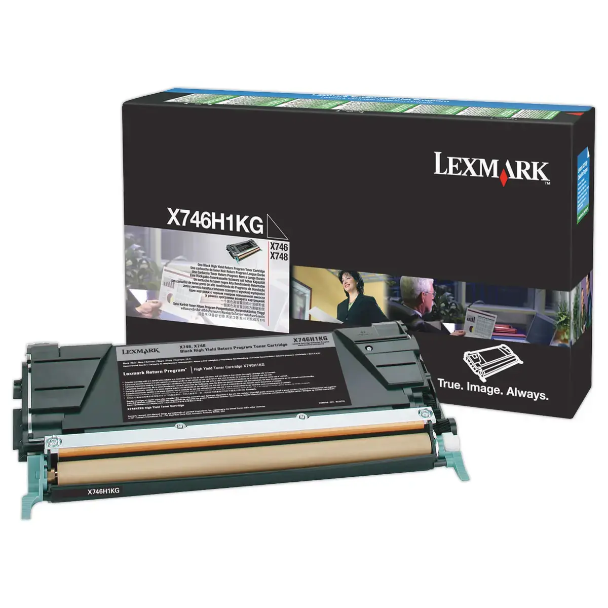 Toner LEXMARK zwart HC X746H1KG
