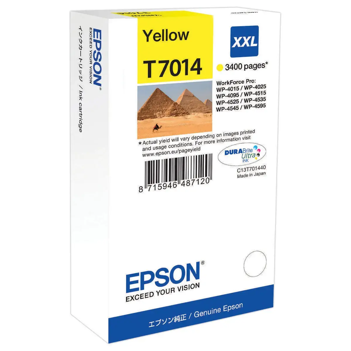 Epson T7014 gele cartridge