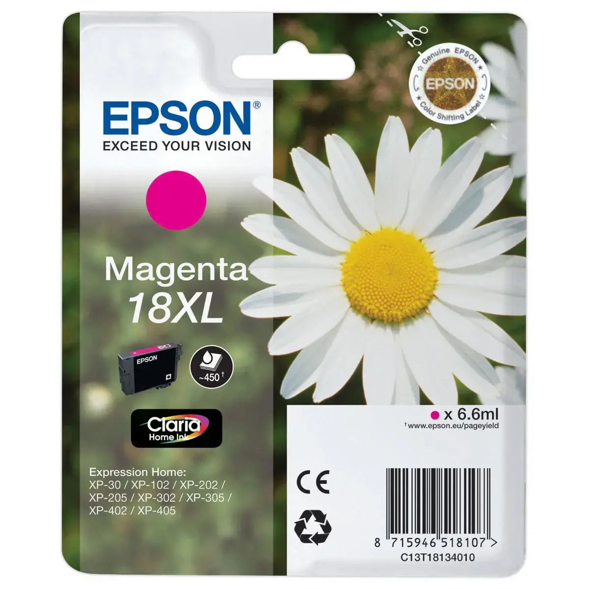 Epson T1813 magenta inktcartridge