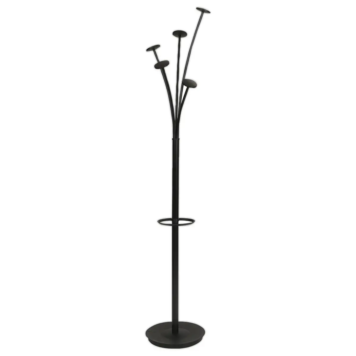 Kapstok Festy - 5 hangers - Zwart - ALBA 