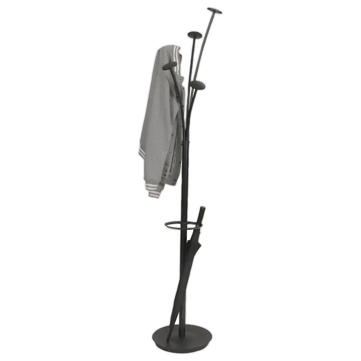 Kapstok Festy - 5 hangers - Zwart - ALBA 