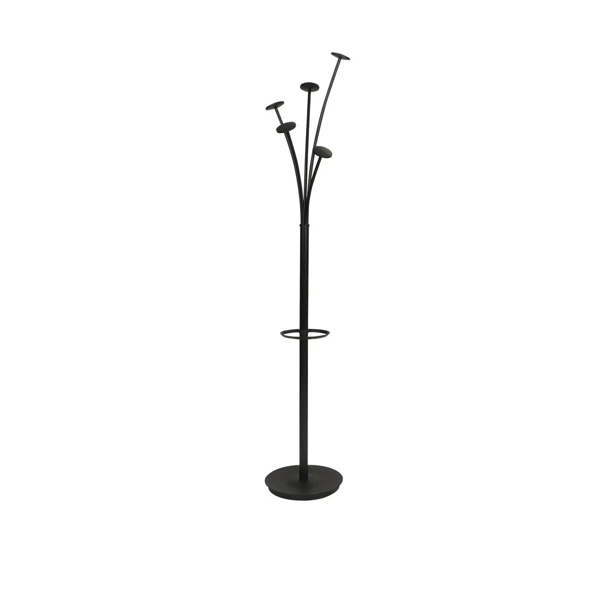 Kapstok Festy - 5 hangers - Zwart - ALBA 