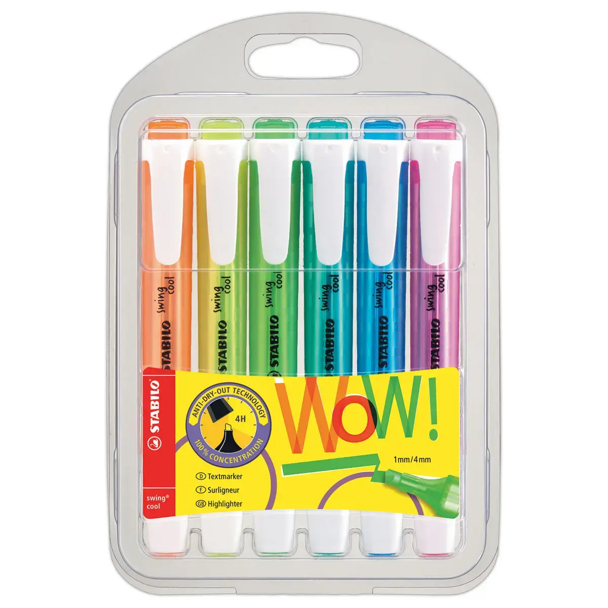 6  Markeerstiften Swing Cool - Assorti - STABILO 