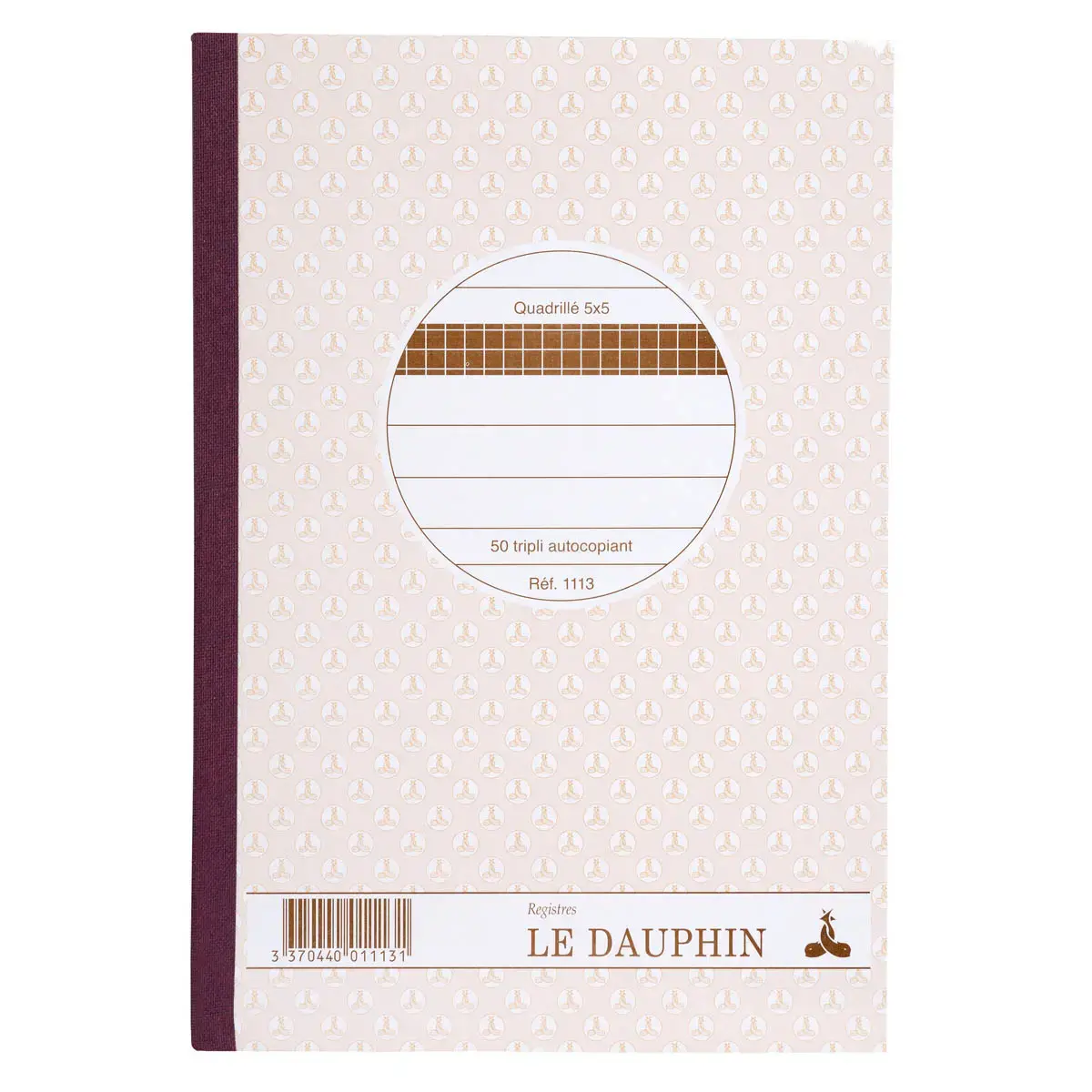 Zelfkopi&euml;rend geruit manifold doorschrijfboek  - &eacute;conomique - 14,8 x 21 cm - LE DAUPHIN 