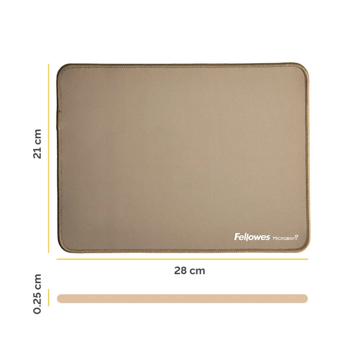 Breyta XL muismat - Zand - FELLOWES 
