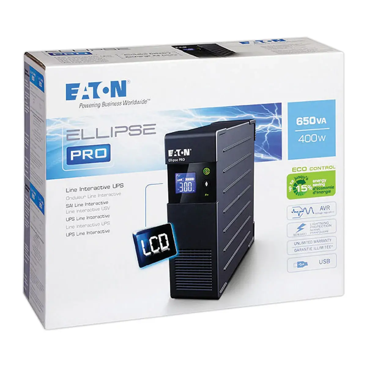Ondulator Ellipse PRO Line-interactive650VA / 400W