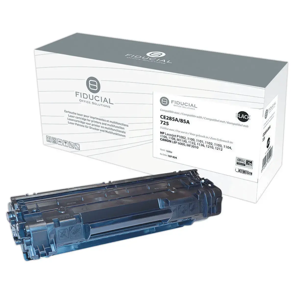 Lasercartridge HP CE285A, CANON 725 Std - Zwart