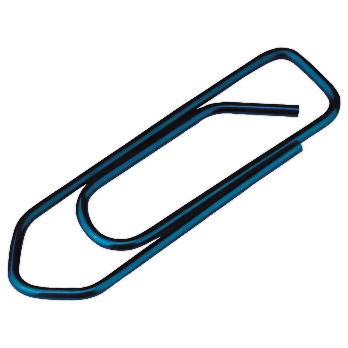 100  PLastic matte paperclips 25 mm - kleurassortiment 