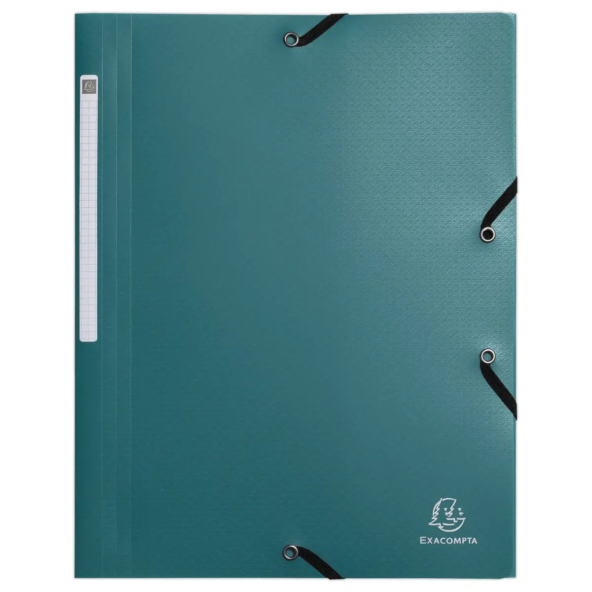 Elastische map met 3 kleppen Opak - Gerecycled plastic - Groen - EXACOMPTA