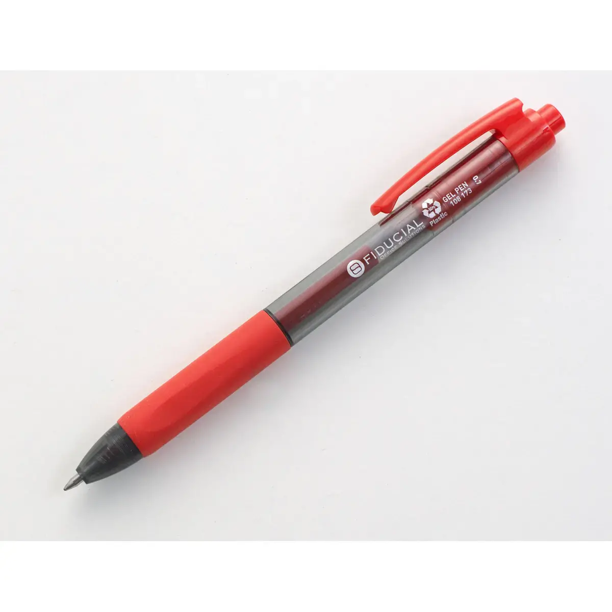 Inktgelpen met terugtrekbare punt - Rood