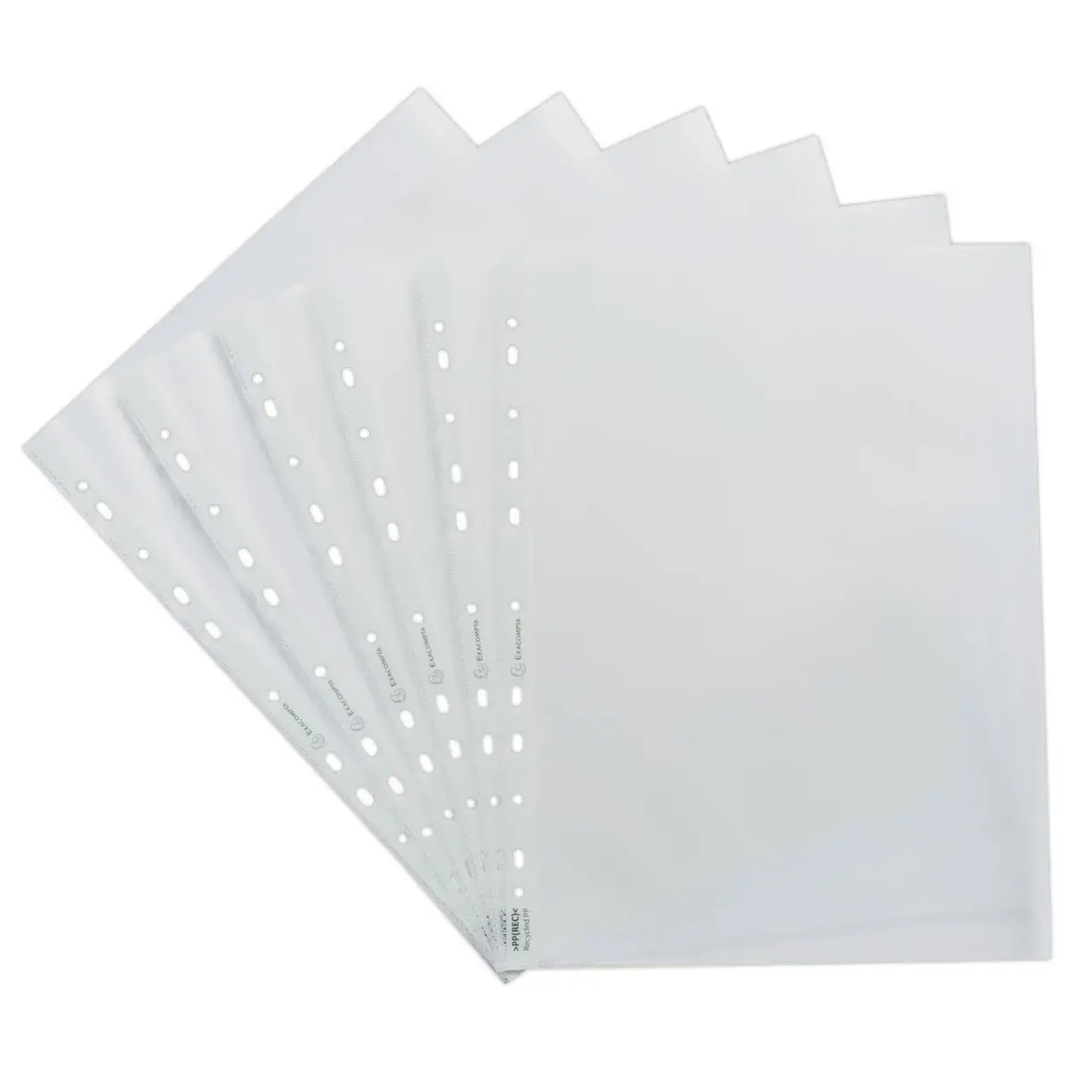 25 Geperforeerde insteekhoezen Forever - Plastic 12/100e - A4 - EXACOMPTA