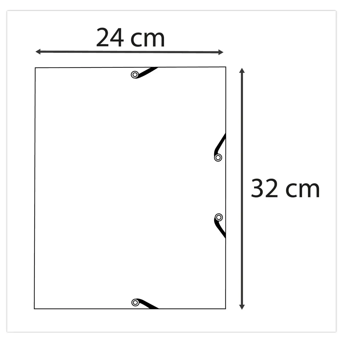 Elastische overhemdmappen met 3 kleppen Opak - Rood - EXACOMPTA