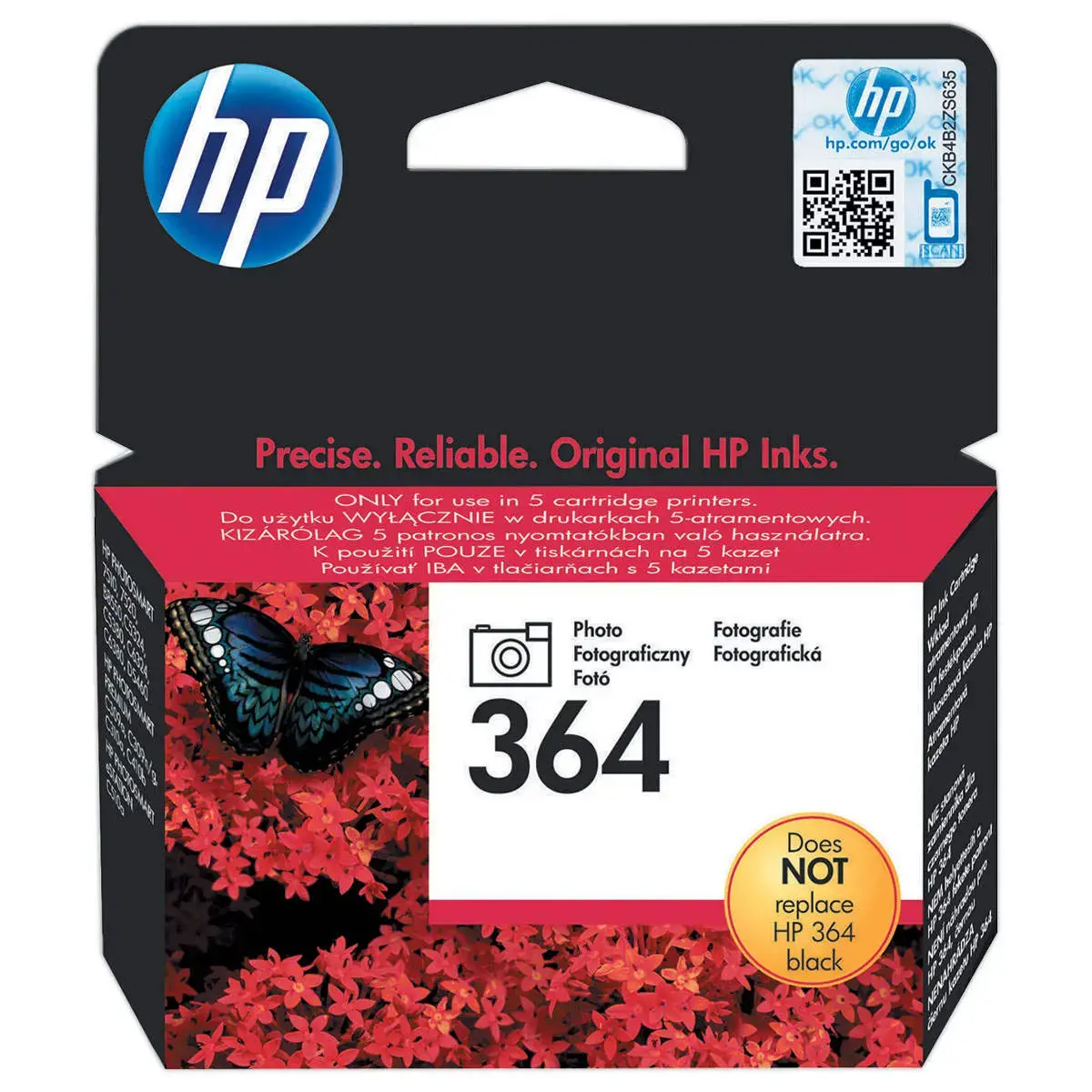 Inkjetcartridge HP 364 fotozwart CB317EE