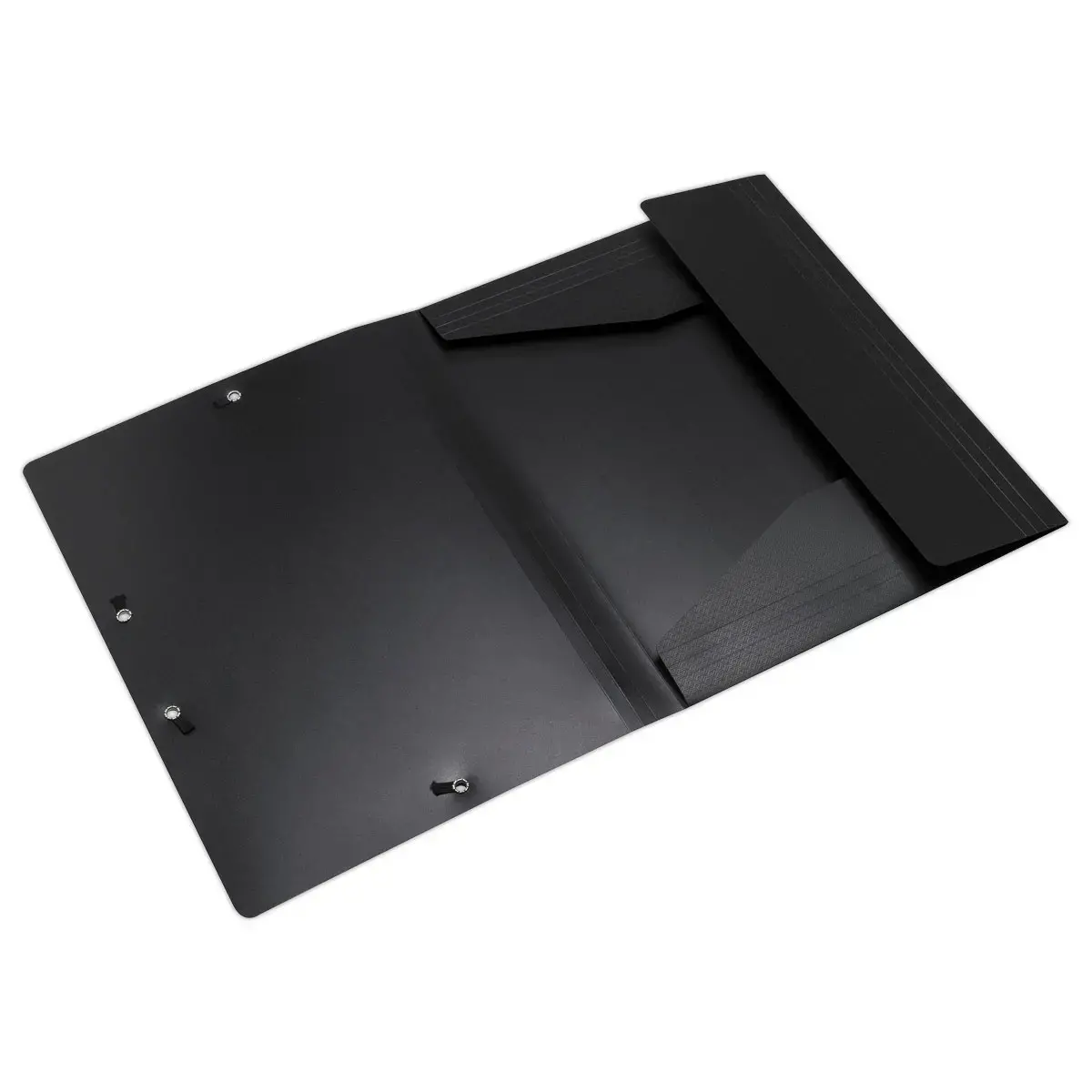 Elastische overhemdmappen met 3 kleppen Opak - Zwart - EXACOMPTA