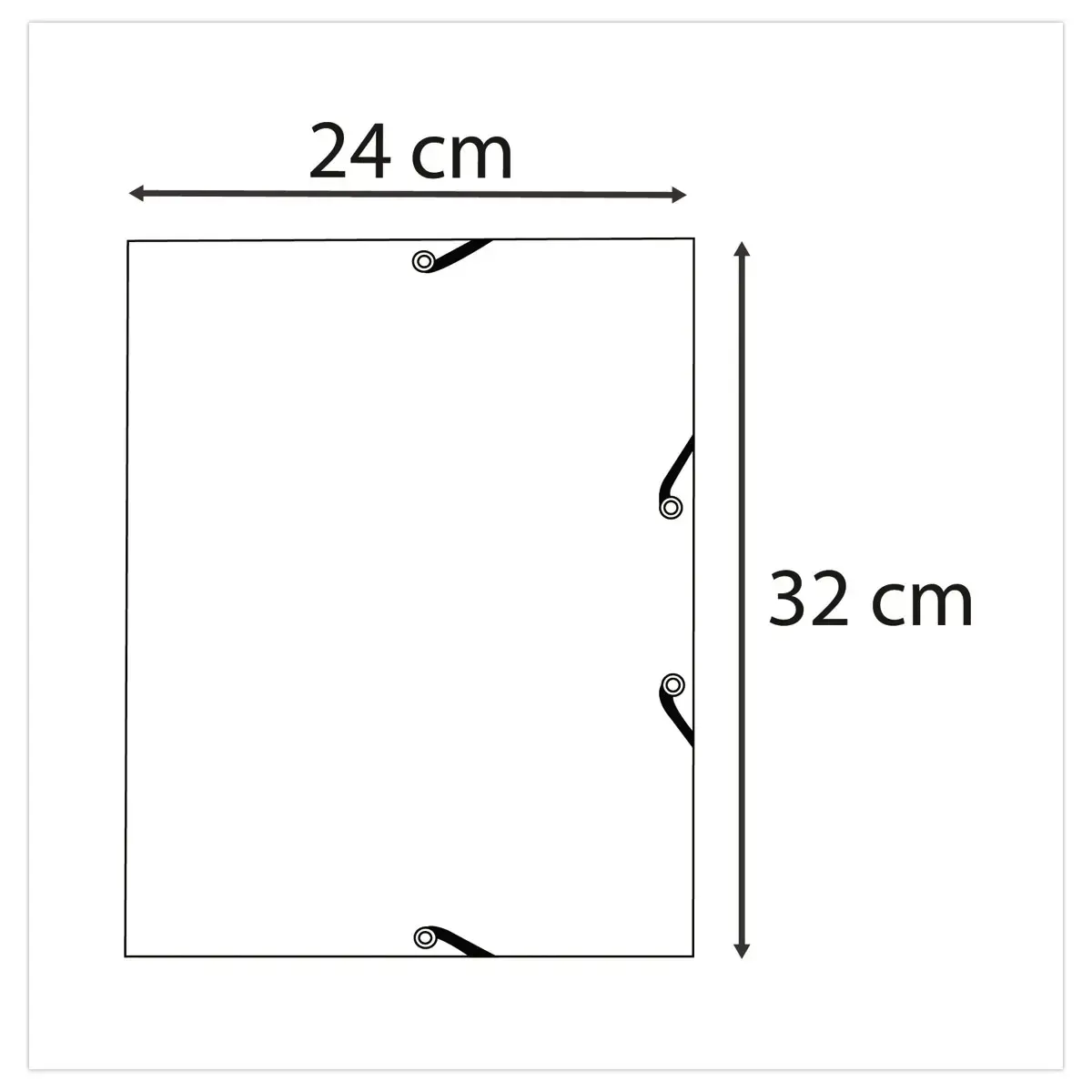 Elastische hemdmappen met 3 kleppen - Gerecycleerde kaart - Blauwgrijs - EXACOMPTA 