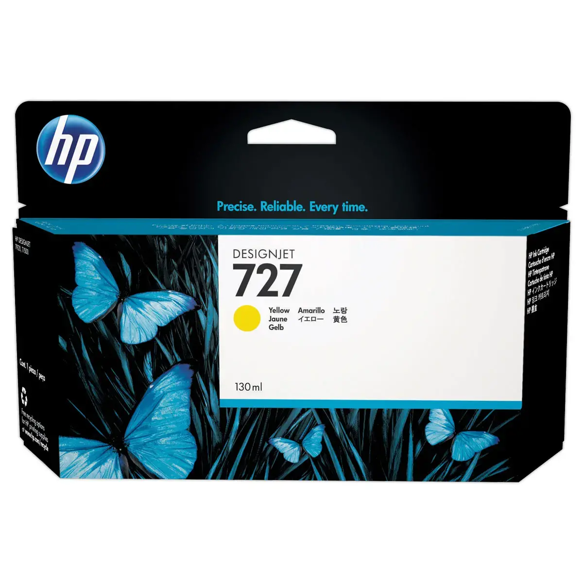 Inkjetcartridge HP 727 Geel HC B3P21A 