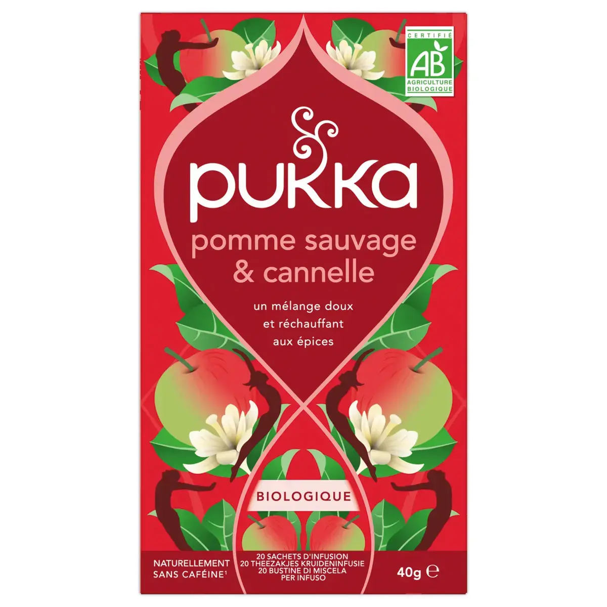 20 Infusies - Wilde Appel, Kaneel, Gember - PUKKA 