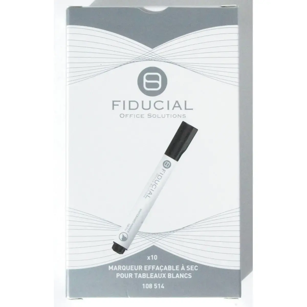 Marker voor whiteboards - Schuin geslepen punt - Zwart - FIDUCIAL