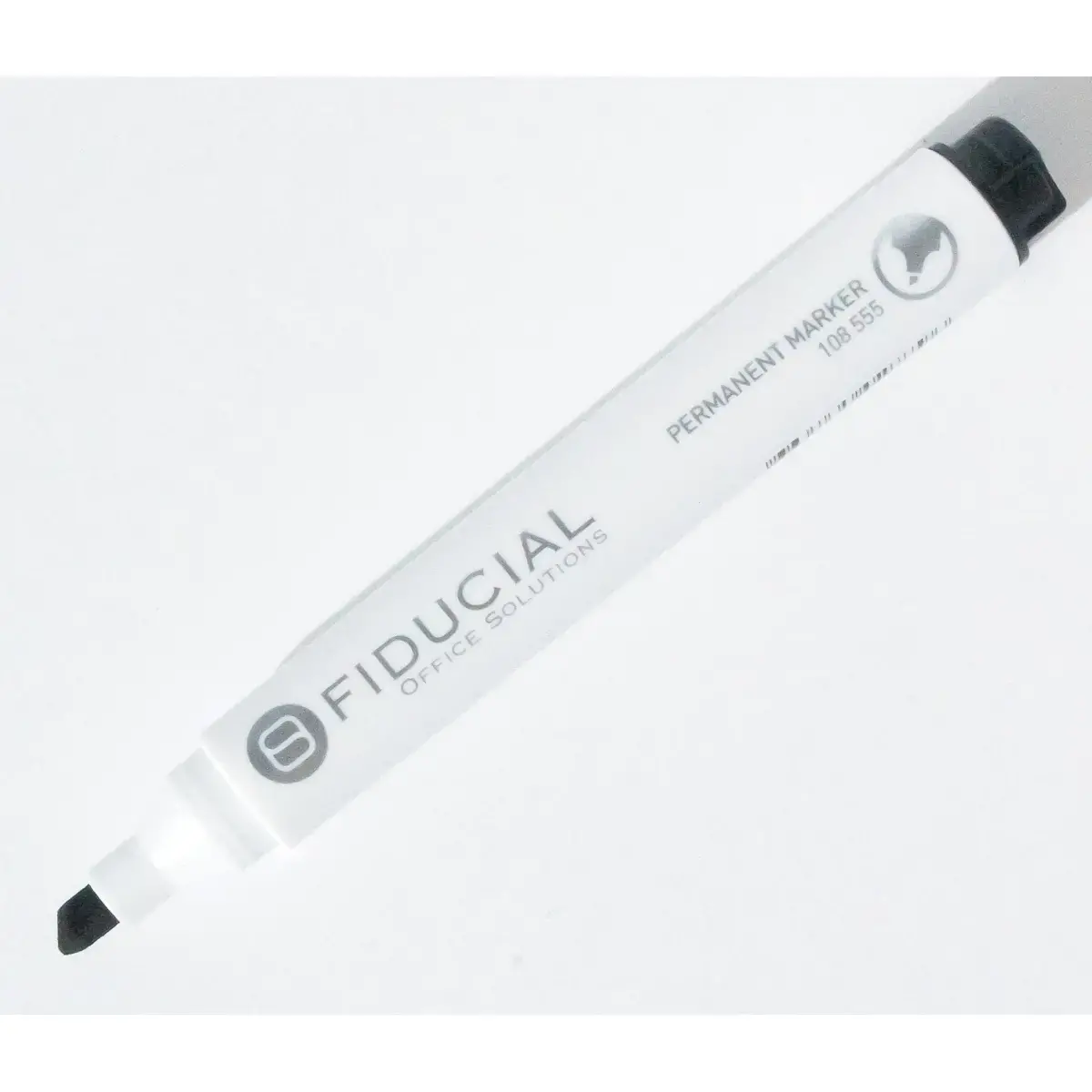 Permanent marker - Schuine punt - Zwart - FIDUCIAL