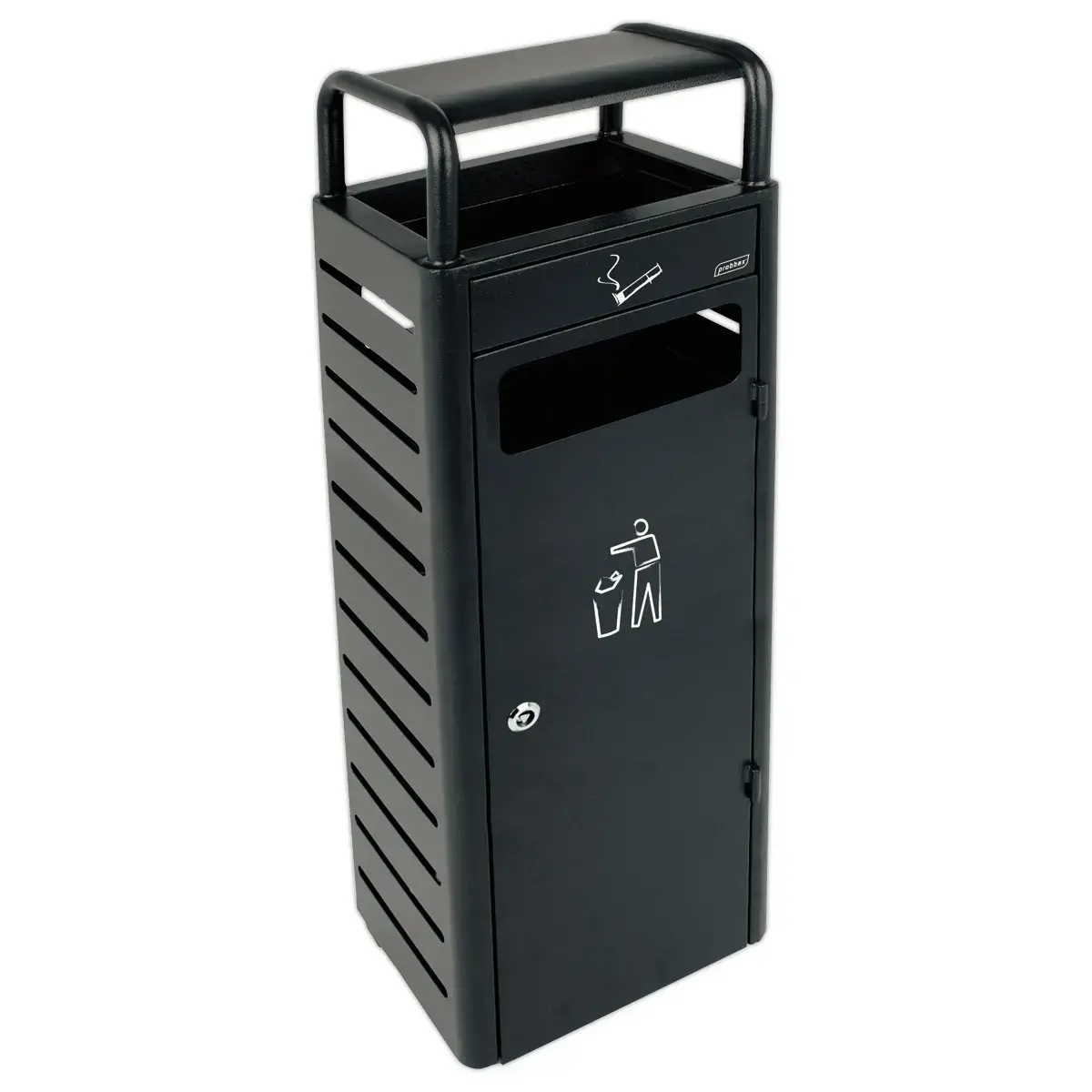 Container met asbak - Antraciet - PROBBAX