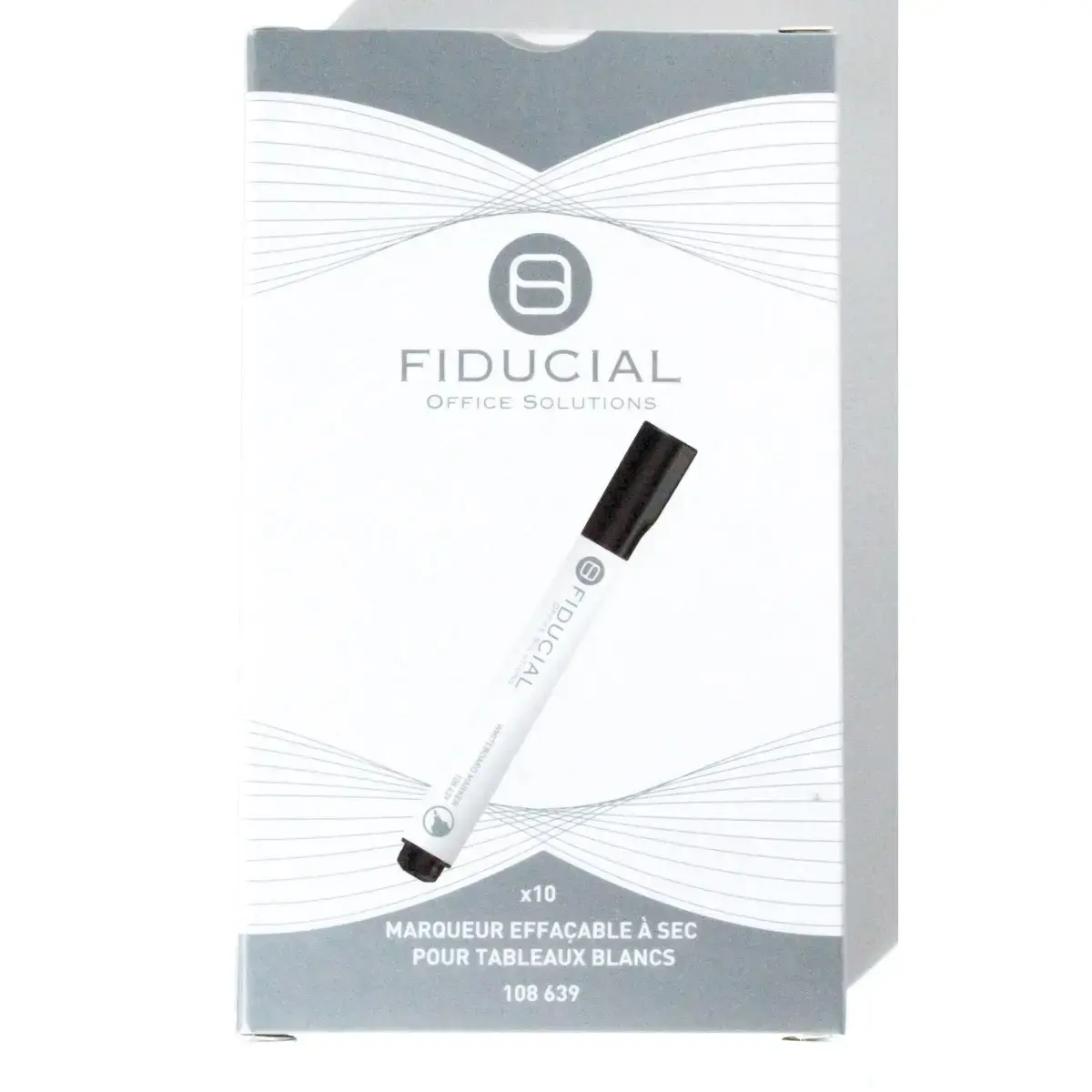 Marker voor whiteboards - Kogelvormige punt - Zwart - FIDUCIAL