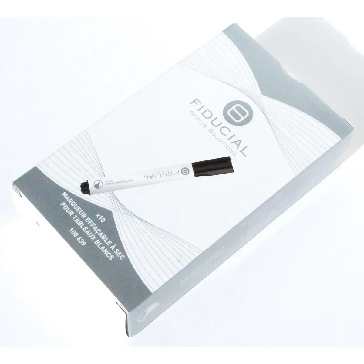 Marker voor whiteboards - Kogelvormige punt - Zwart - FIDUCIAL