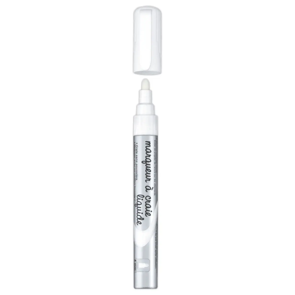 Witte vloeibare krijtstift